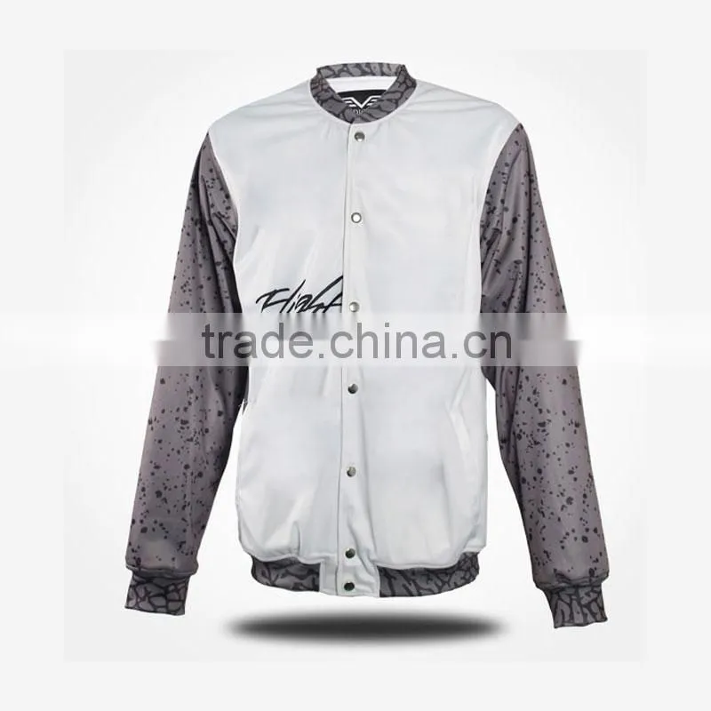 wholesale custom mens blank satin baseball jackets
