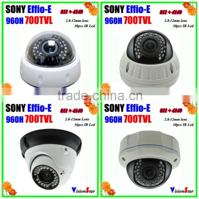 CCTV 1/3 Sony Vandalproof CCD Camera WDR OSD Menu Varifocal Lens CCTV Camera Surveillance Video Indoor/Outdoor