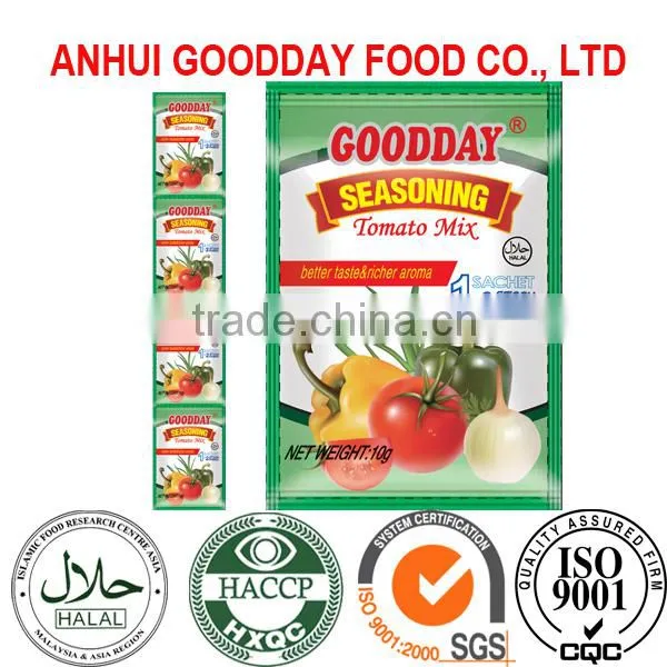 10g*12sachets*60rolls/box nigerian bouillon powder of tomato flavor