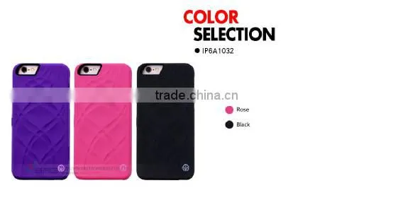 Colorful Matte Hard Case for iPhone 6 With pu Credit Card Slots, Accessary Mirror Case for iPhone 6 4.7"