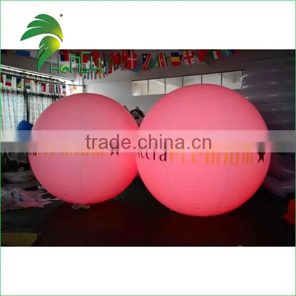Advertising Magic 0.18mmPVC LED balloon / Inflatable Moon Light Balloon For Wedding Decoration