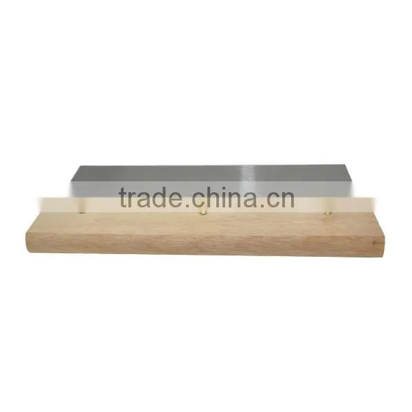 120mmSquare Scrapre with wooden handle, carbon steel normal polished blade