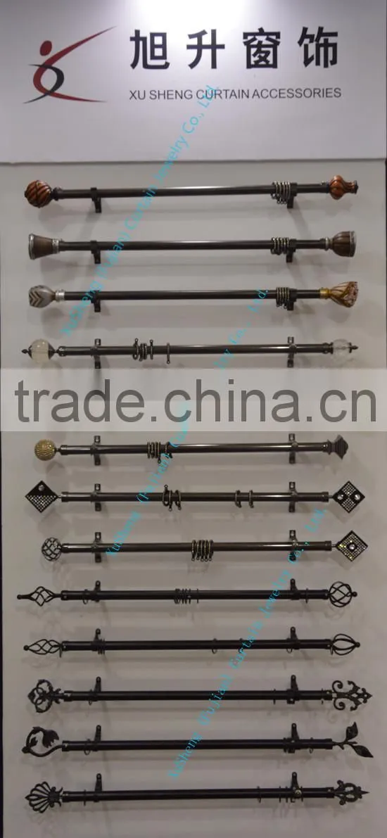 Sale of aluminum curtain pipe 28 mm resin curtain finials