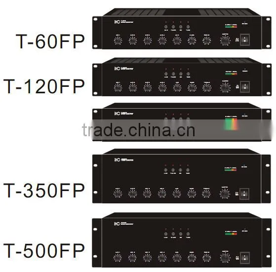 ITC FP Series 500W 4 Mic Input and 4 Line Input BGM PA Mixer Amp
