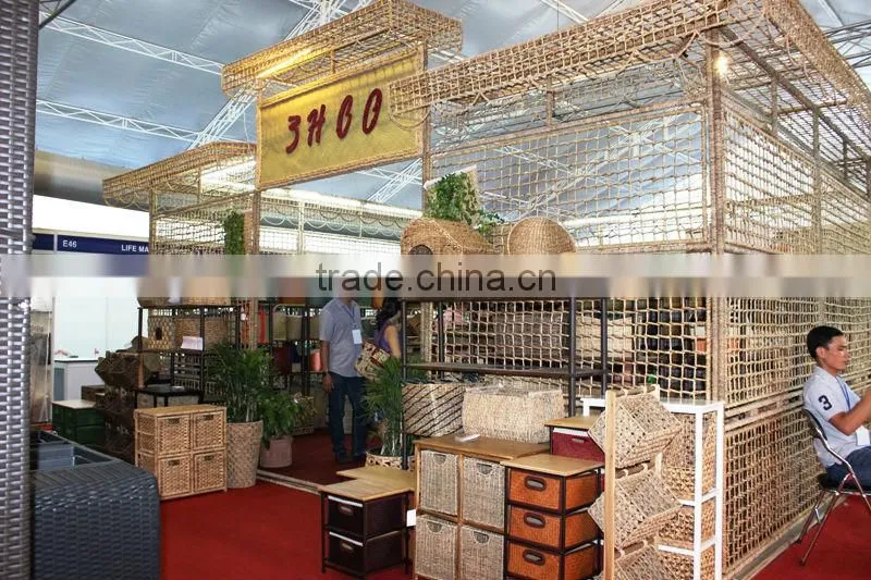 2015 New Product Water Hyacinth Hamper for Home Decoration and Furniture