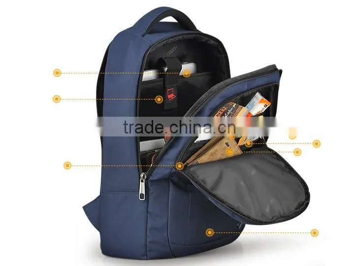Wholesale Waterproof Polyester 14 inch Backpack Laptop Bags
