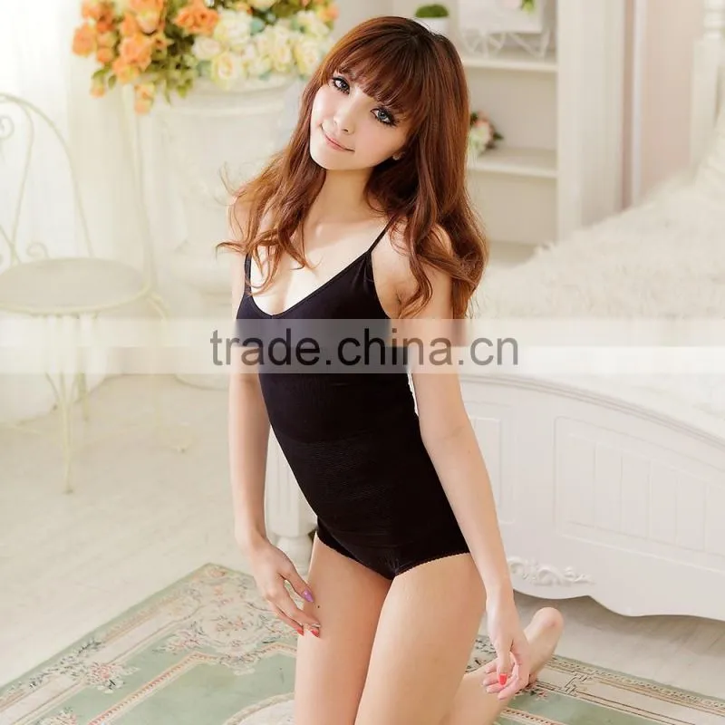Seamless Underwear For Women Body Shaper Underwear Nylon Camisole black color Y09