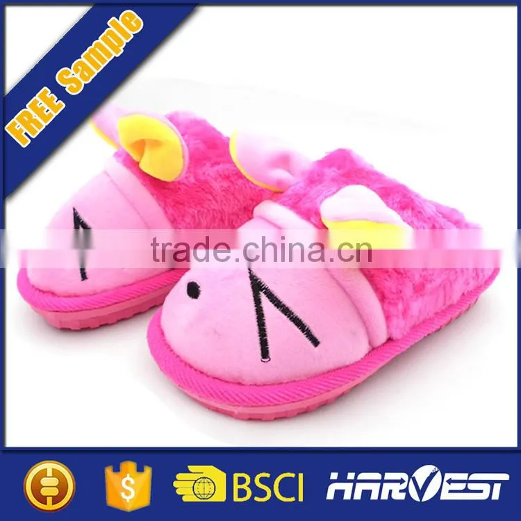 plush animal slippers for women, plush animal pig duck slippers