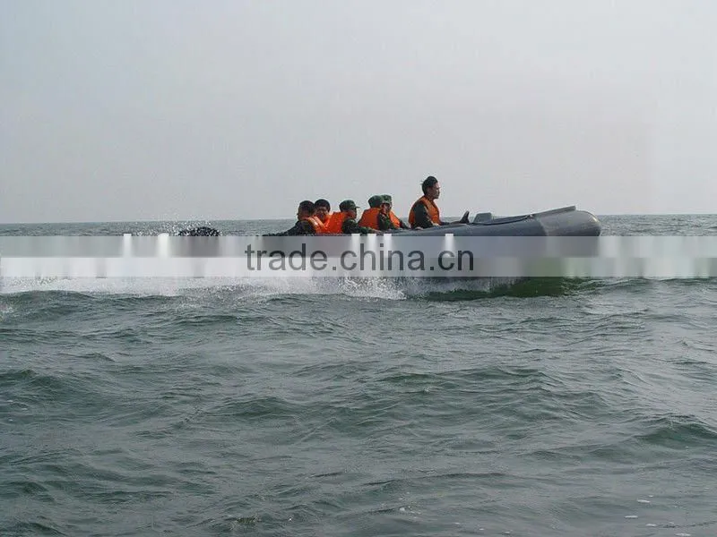 fiberglass small inflatable jet boat with outboard engine