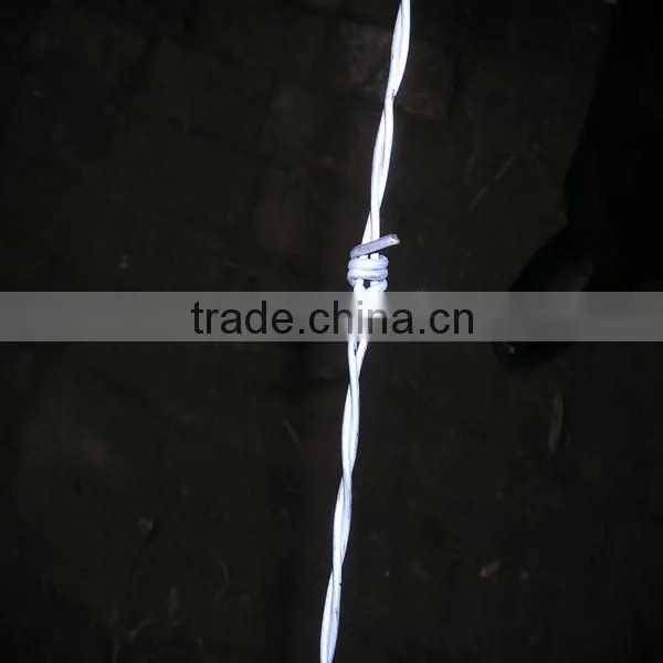 hot dipped galvanized barbed wire 12/14gauge