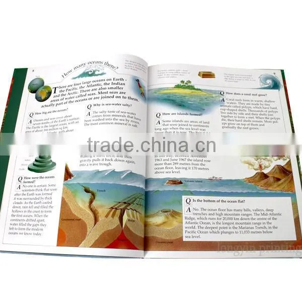 Hot sale educational book, hardcover book for kids learning