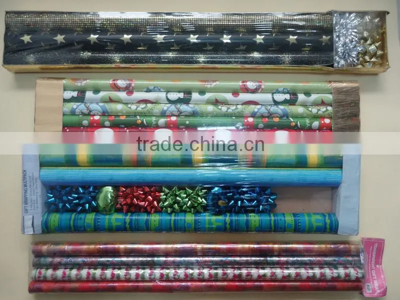 Colorful woodfree gift wrapping paper