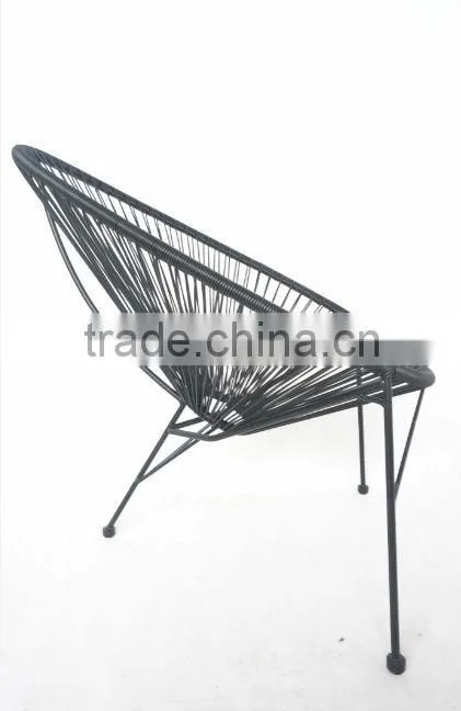 plastic egg chair with metal frame