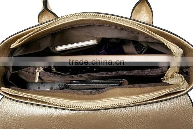 2016 China Wholesale Knitted PU Handbag And Purse Set