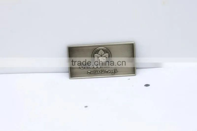 china factory nickel letters metal plates brand logos/name on logos