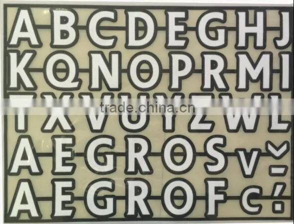 factory direct garment usage flock heat transfer letters fabric stickers
