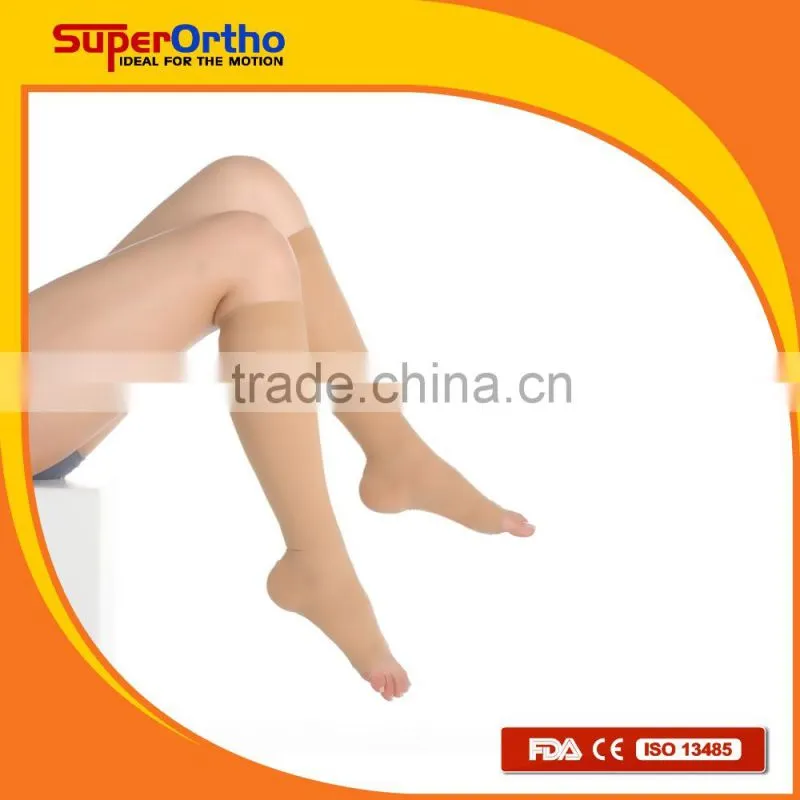 A6-008 Ultra Comfort Thigh High open medical compression stocking
