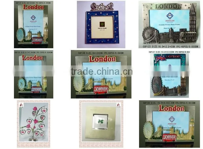 picture frame,photo frame,zinc alloy photo frame,metal alloy crafts,home decoration,promotional giftsCQL0117