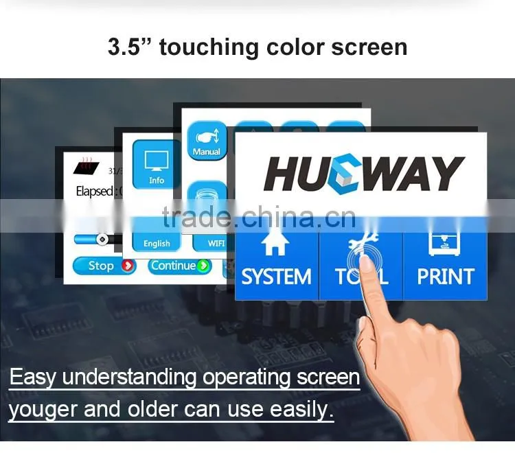 Rapid Prototyping Printer Usage And Digital Printer Type Rapid Prototyping 3D Printer With LED Display