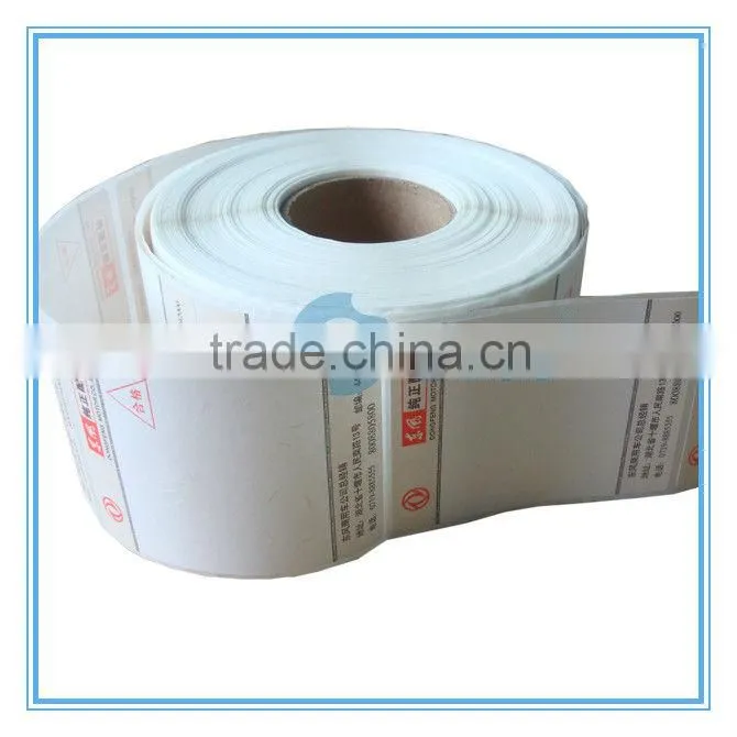 high quality adhesive roll label for automobile