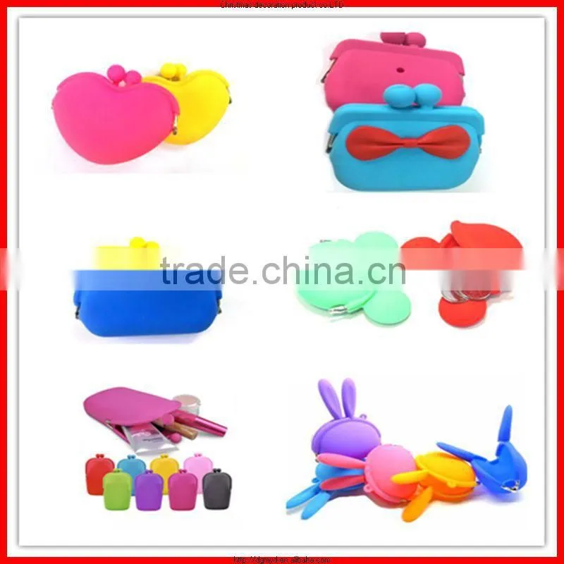 Creative silicone coin wallet silicone wholesale handbag china