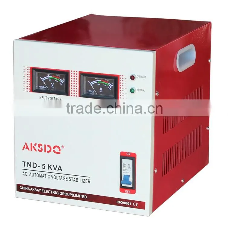SVC/TND 5000w single phase high prcision automatic ac voltage stabilizer /YueQing WenZhou China