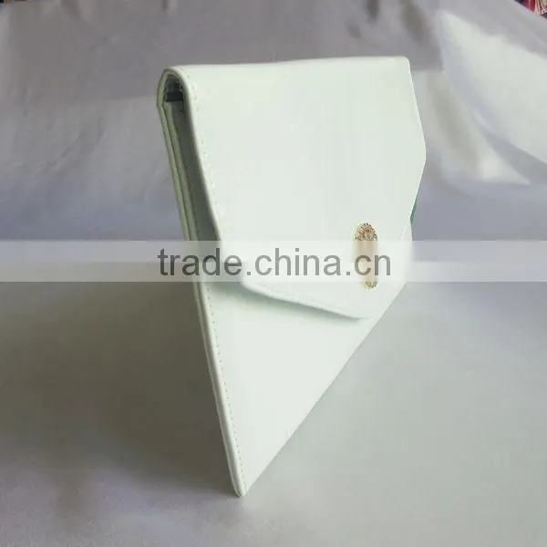 PVC plain envelope clutch bag