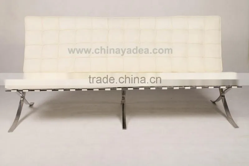Design furniture leather modern barcelona sofa white black red