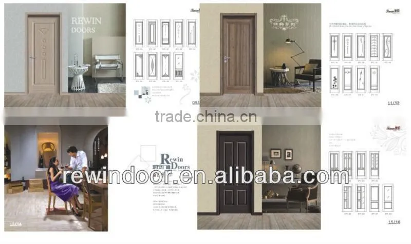 solid wood door coating with PVC