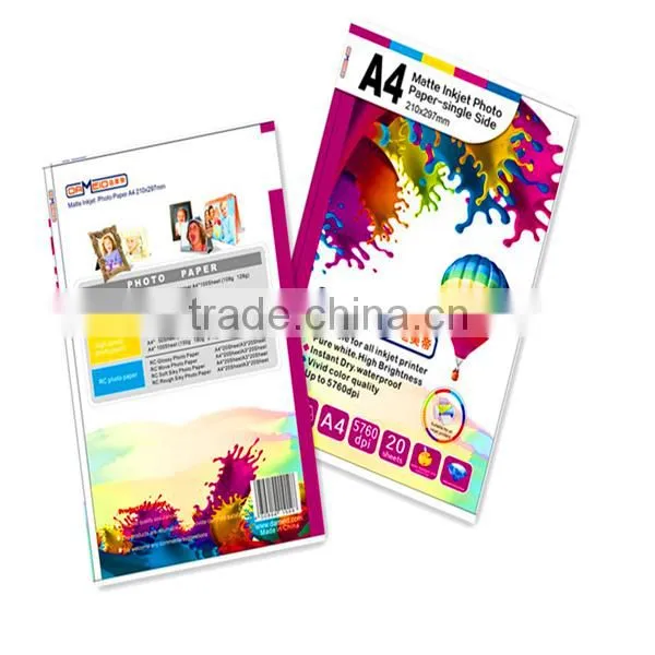 220gsm a4 double sided matte inkjet paper(water resistant)
