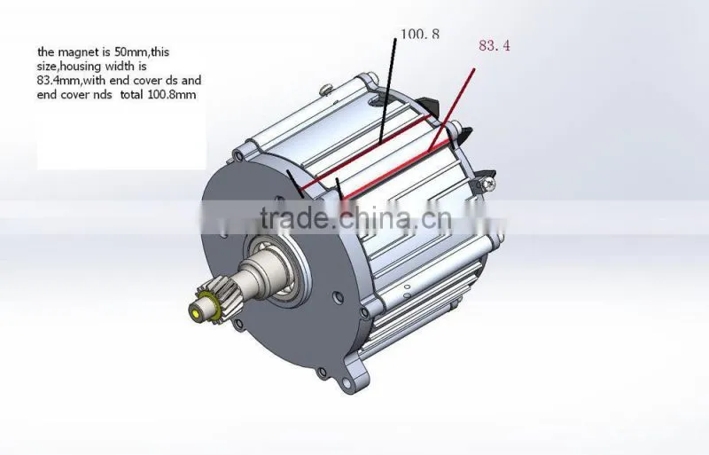 bldc motor for electric vehicle used for passenger