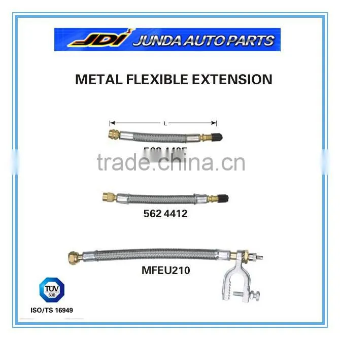 Flexible metal, rubber.plastic valve extensions ,valve accessory
