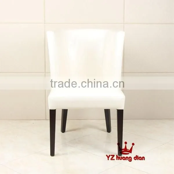 White color Simple design leather restaurant booth with arm YA801