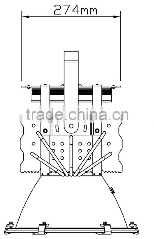 2016 china construction site use led construction tower crane 500w