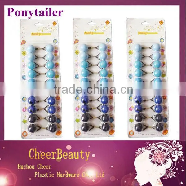 Ponytail rubber bands PT023/hair bands bulk /rubber velcro elastic bands
