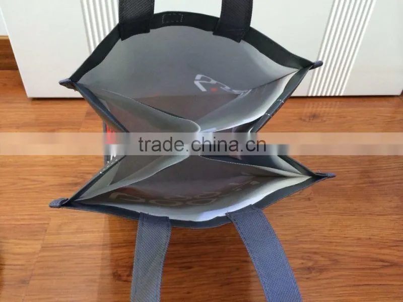 Hand carry bag, wine bag,custom promotional 4 packed bottles wine bag