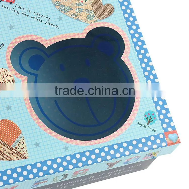 clear window gift box cardboard paper custom toy packaging