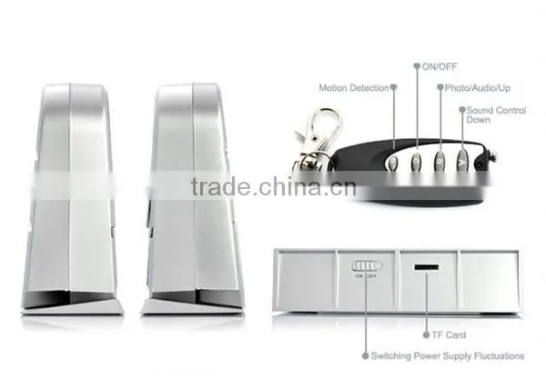 1280x720 (30fps) HD Camera Alarm Clock with Motion/Voice Detection Clock Camera