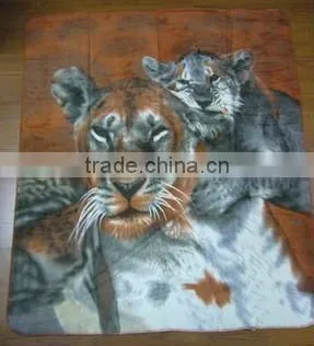 for home or picnic use, animal design printed fleece blanket