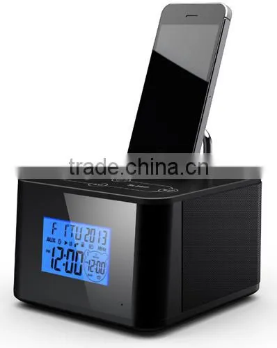 Squre shape bluetooth speaker with Alarm