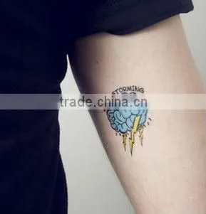 brain shape body tatoo stickers