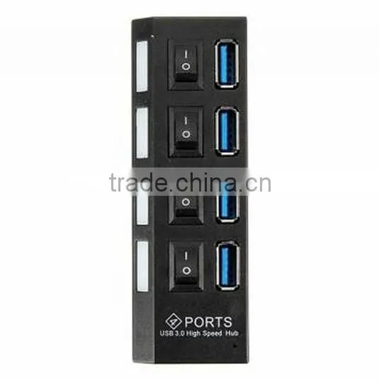 4 Ports USB 3.0 HUB / 4 Ports Hub Speed 5Gbps for PC laptop / USB hub on/off switc