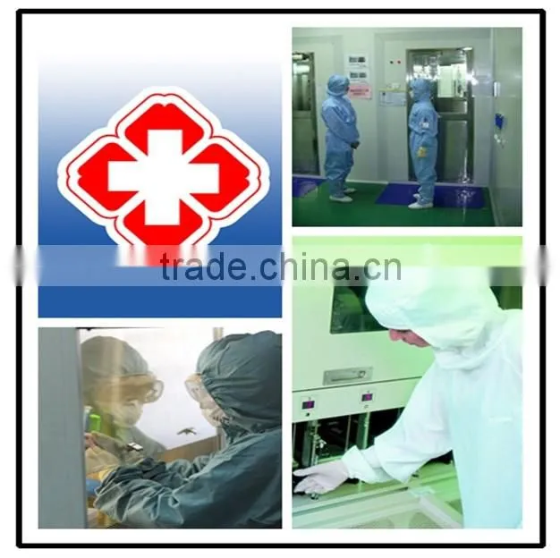 BLUE Non-woven SMS Disposable Antistatic Coverall with Hood