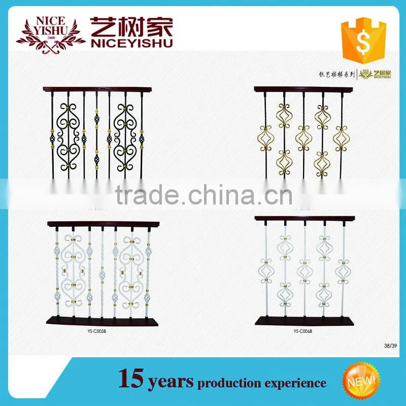 Alibaba wholesale outdoor wrought iron stair railing, balustrade, iron baluster with good price