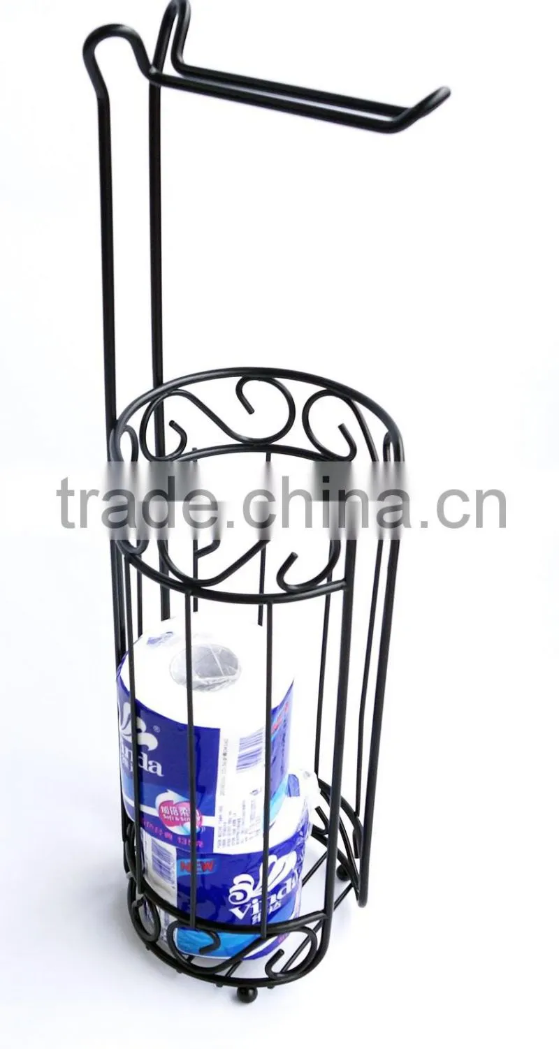 Homestar Waterproof Toilet Paper Holder Free Standing Stainless Toilet Paper Holder
