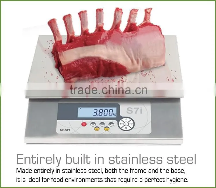 S7i-15K Waterproof Stainless Steel Kitchen Digital Scale