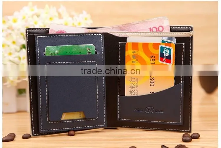 PIDENGBAO Bi-Fold Flap Closure Wallet for Men Made by pu leather