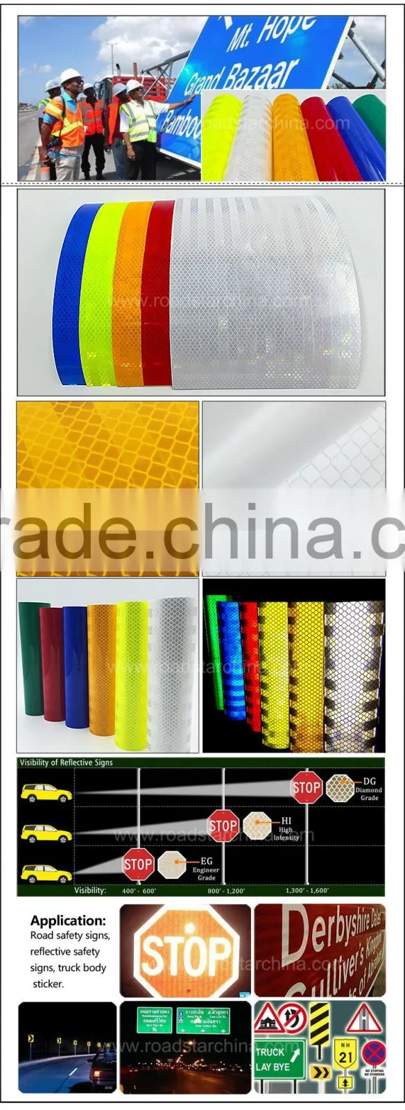 Durable adhesive prismatic retro reflective PC film