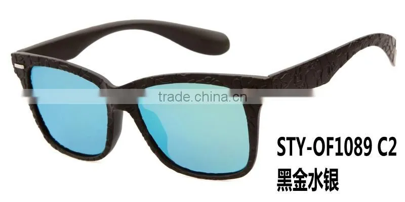 New style super fashion sunglasses brand embossed flower on frame