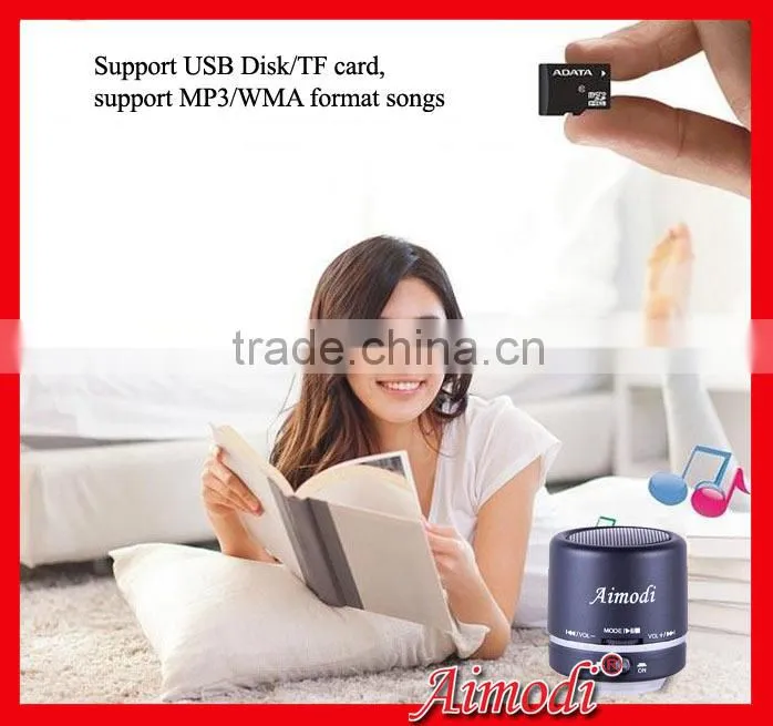 modern popular portable magnetic speaker support WMA/MP3 format songs